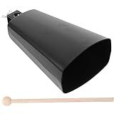 Abaodam Instrumento Cowbell Torcendo Cowbell Chocalho De Aço Sino Da Sala De Aula Sino Da De Mão Sinos De Vaca Para Chocalho Com Vara Sinos Altos Ferro Gerador