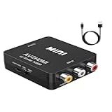 ABLEWE Conversor RCA Para HDMI AV Para HDMI Mini RCA 1080p Composto CVBS Adaptador Conversor De áudio E Vídeo Compatível Com PAL NTSC Para TV PC PS3 STB Xbox VHS VCR Blue Ray DVD Players