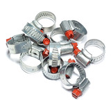 Abraçadeira Automotiva Mangueira 12x16mm 10 Unidades Cor Cinza