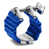 Abraçadeira Bambú Mod Nova Para Clarinete Cor Azul Safira
