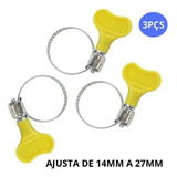Abraçadeira Borboleta Ajustável Alumin Mangueira Gás Jardim Cor Cromada