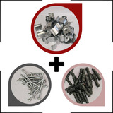 Abraçadeira Cunha 1 Bucha E Parafuso S8 Kit C 25 Pcs