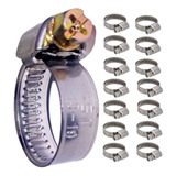 Abraçadeira De Metal P Mangueira Aço Inox 100 Pçs Reforçada