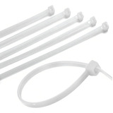 Abraçadeira Enforca Gato Lacre Prendedor Grande 30cm 100 Un Cor Branco