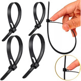 Abraçadeira Enforca Gato Reutilizavel 7 6mm X 200mm 100 Unid