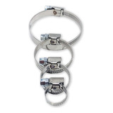 Abraçadeira Inox Rosca Sem Fim Tipo German 14 27mm 12pçs