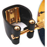 Abraçadeira Para Boquilha Sax Tenor Com Ressonador Em Metal