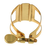 Abraçadeira Presilha Para Sax Alto Dourada De 1 Parafuso 