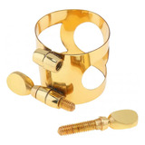 Abraçadeira Presilha Para Sax Tenor Dourada