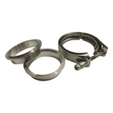 Abraçadeira V Band Flange Macho Fêmea Inox 3 Escapamento