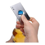 Abridor Cerveja Garrafa Long Neck Formato Carta Baralho Bar