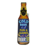 Abridor De Garrafas De Parede Cervejas Beer Mdf Bar Churras