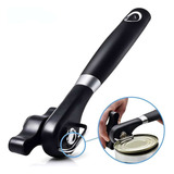 Abridor De Latas Americano Resistente Inox Preto Industrial