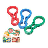 Abridor De Tampas Universal Potes E Conservas Silicone 3 X 1