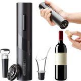 Abridor De Vinho Eletrico Automático Kit Garrafa Saca Rolha