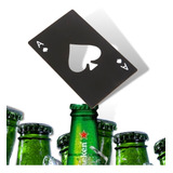 Abridor Garrafa Carta Ás Espada Aço Metal Cerveja Bar Poker