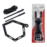 Absolute Cadeado Trava Tranca Dobrável K9 Bike Moto 75cm Cor Preto