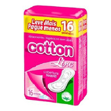 Absorvente Cotton Cobertura Suave Sem Aba Kit 12 16 Un