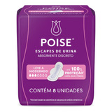 Absorvente Discreto Para Escapes De Urina Leve A Moderado 8 Unidades Poise