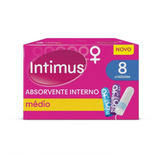 Absorvente Interno Intimus Médio Caixa Com 8 Unidades