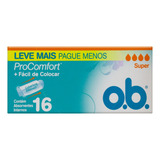 Absorvente Interno Procomfort Super Caixa 16 Unidades O b 