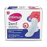 Absorvente Intimus Noturno 2 Em 1 Com Abas 8 Unidades