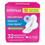 Absorvente Intimus Tripla Proteção Seca C abas 32 Un
