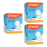 Absorvente Para Seios Cremer 30unidades Kit C 3 Caixas