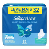 Absorvente Sempre Livre Abas Adapt Plus Suave 32un Leve Mais