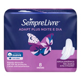 Absorvente Sempre Livre Adapt Plus C 8abs Kit C 6 Pacotes