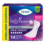 Absorvente Tena Lady Discreet Maxi Night Discreto Noturno
