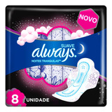 Absorventes Femininos Always Suave Com Abas 8 Unid