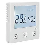 AC220V 3A LCD Smart Thermostat Painel De Controle De Temperatura Do Forno De Parede Equipamento De Aquecimento Por Piso Radiante Controlador De Ar Condicionado Para Sala De Estar Quarto 5  45 
