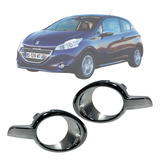 Acabamento Farol Milha Peugeot 208 2012 A 2016 Cromado Par