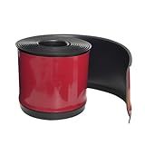 Acabamento Flexível Para Rodapé Base De Parede De Vinil De 10 Cm Autoadesiva Base De Borracha Para Moldagem De Rodapé Acabamento De Rodapé 10 Cm L X 3 M C Preto