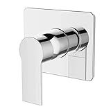 Acabamento Monocomando De Chuveiro Quadrado Para Base Deca