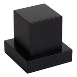Acabamento Quadrado De Metal Para Registro Pressão Gaveta Deca Acabamento Fosco Cor Preto