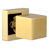 Acabamento Quadrado Registro Dourado Brilhante Padrão Deca
