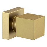Acabamento Quadrado Registro Dourado Fosco Metal Padrão Deca