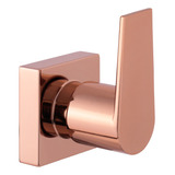 Acabamento Registro Alavanca Rose Gold Chuveiro Padrão Deca