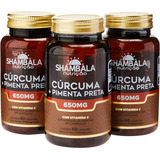 Açafrão Da Terra Com Pimenta Preta 180 Cápsulas Shambala