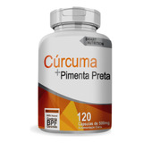 Açafrão Da Terra Pimenta Preta 500mg 120 Capsulas