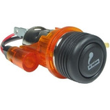 Acendedor Cigarro Isqueiro Gps Celular Carregador 12v Laranj