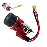 Acendedor De Cigarro Completo Universal Led Vermelho 12v