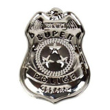 Acessório Fantasia Distintivo Policial Detetive Luxo