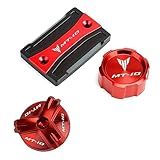 Acessórios Da Motocicleta Dianteira Traseira Mestre Tampa Do Reservatório De Fluido De Freio Para Yama Ha Mt10 Mt 10 Mt 10 2015 2020 2021 Tampa De Enchimento De Óleo Color 15 Size One Size