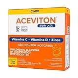 Aceviton Tripla Ação Vitamina C D E Zinco 30 Comprimidos Efervescentes