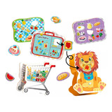 Ache E Encaixe Hora Do Lanche Brinquedo Educativo Montessori