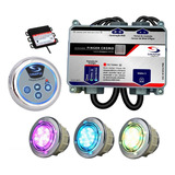 Acionador Digital Banheira Spa Motobomba Finger Cromo 3 Spot