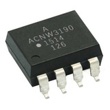 Acnw3190 Optoacoplador Smd 8 Pinos Largo Avago 